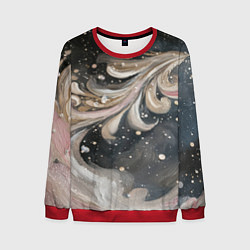 Свитшот мужской Бежевый объемный узор, цвет: 3D-красный