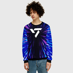Свитшот мужской Seventeen neon energy, цвет: 3D-черный — фото 2
