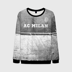 Свитшот мужской AC Milan - grey gradient посередине, цвет: 3D-черный