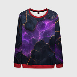 Мужской свитшот Фиолетовый разлом с молниями