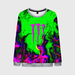 Свитшот мужской Monster Energy flame, цвет: 3D-меланж