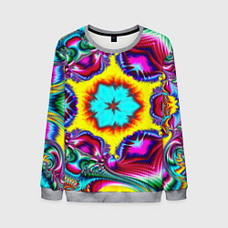 Мужской свитшот Абстракция узор фракталы