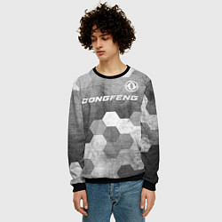 Свитшот мужской Dongfeng - grey gradient посередине, цвет: 3D-черный — фото 2