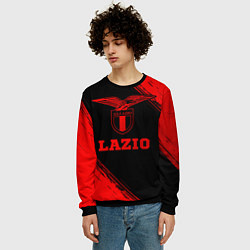 Свитшот мужской Lazio - red gradient, цвет: 3D-черный — фото 2