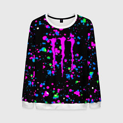 Мужской свитшот Monster energy неоновые краски