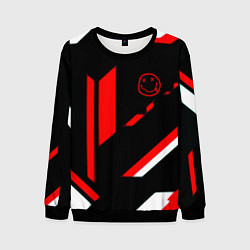 Мужской свитшот Nirvana текстура полосы