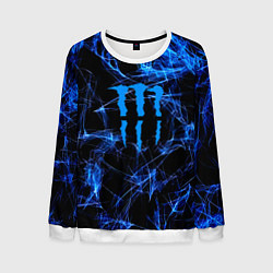 Мужской свитшот Monster energy искры дымы