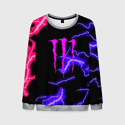 Мужской свитшот Monster energy неоновый шторм