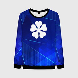 Свитшот мужской Black Clover blue poly, цвет: 3D-черный