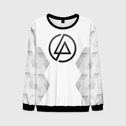 Свитшот мужской Linkin Park white poly, цвет: 3D-черный