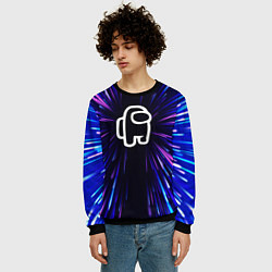 Свитшот мужской Among Us neon energy, цвет: 3D-черный — фото 2