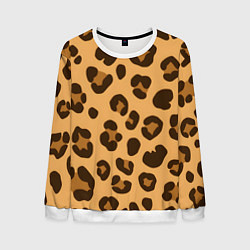 Мужской свитшот Коричневые пятна леопарда