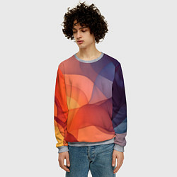 Свитшот мужской Летящая вуаль, цвет: 3D-меланж — фото 2