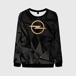 Свитшот мужской Opel golden poly, цвет: 3D-черный