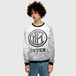 Свитшот мужской Inter - white gradient, цвет: 3D-черный — фото 2