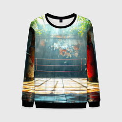 Свитшот мужской Ринг под открытым небом, цвет: 3D-черный