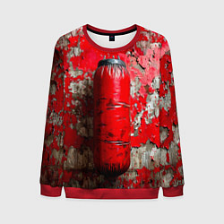 Свитшот мужской Красная боксерская груша, цвет: 3D-красный