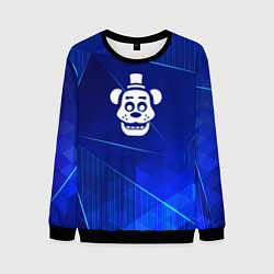 Свитшот мужской FNAF blue poly, цвет: 3D-черный