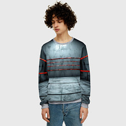 Свитшот мужской Серый ринг, цвет: 3D-меланж — фото 2