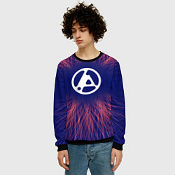 Свитшот мужской Linkin Park 2024 red energy, цвет: 3D-черный — фото 2