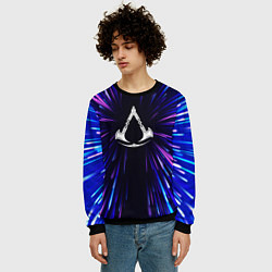 Свитшот мужской Assassins Creed neon energy, цвет: 3D-черный — фото 2