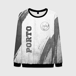 Свитшот мужской Porto - white gradient вертикально, цвет: 3D-черный