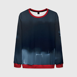 Свитшот мужской Черные градиенты, цвет: 3D-красный