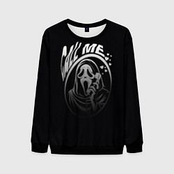 Свитшот мужской Позвони мне смерть с телефоном, цвет: 3D-черный