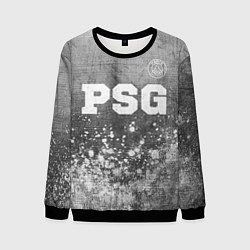 Свитшот мужской PSG - grey gradient посередине, цвет: 3D-черный