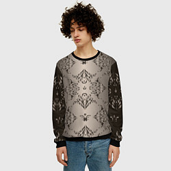 Свитшот мужской Узоры с градиентом, цвет: 3D-черный — фото 2