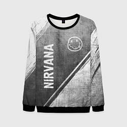 Мужской свитшот Nirvana - grey gradient вертикально