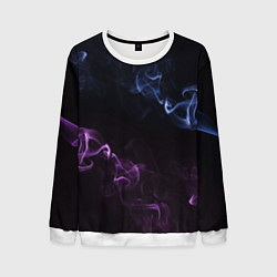 Свитшот мужской Color black blue pink, цвет: 3D-белый