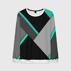 Свитшот мужской Multicoloured, цвет: 3D-белый