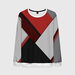 Свитшот мужской Color black red grey, цвет: 3D-белый