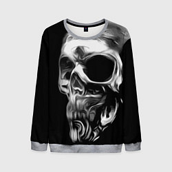 Свитшот мужской Стилизованный череп, цвет: 3D-меланж