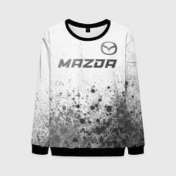 Мужской свитшот Mazda - white gradient посередине