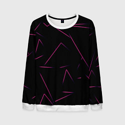 Свитшот мужской Color pink line, цвет: 3D-белый