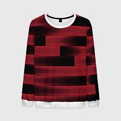 Свитшот мужской Color red square, цвет: 3D-белый