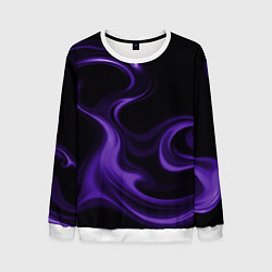 Свитшот мужской The color is purple, цвет: 3D-белый