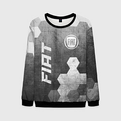 Свитшот мужской Fiat - grey gradient вертикально, цвет: 3D-черный