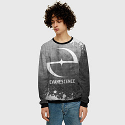 Свитшот мужской Evanescence - grey gradient, цвет: 3D-черный — фото 2