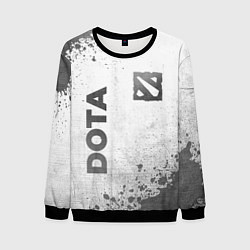 Свитшот мужской Dota - white gradient вертикально, цвет: 3D-черный