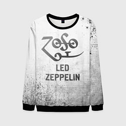 Свитшот мужской Led Zeppelin - white gradient, цвет: 3D-черный