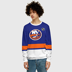 Свитшот мужской Нью Йорк Айлендерс хоккей, цвет: 3D-белый — фото 2