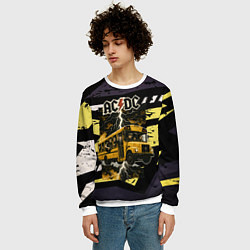 Свитшот мужской ACDC в автобусе, цвет: 3D-белый — фото 2