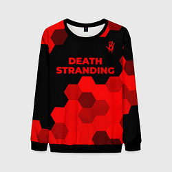 Мужской свитшот Death Stranding - red gradient посередине