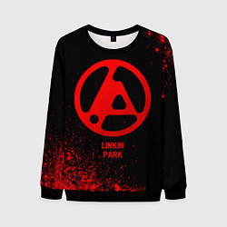 Мужской свитшот Linkin Park 2024 - red gradient