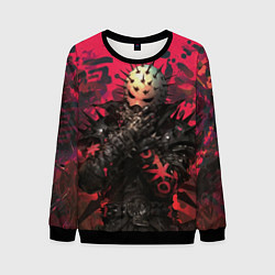 Свитшот мужской Колючая маска, цвет: 3D-черный