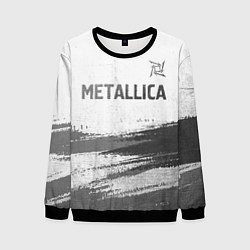 Мужской свитшот Metallica - white gradient посередине
