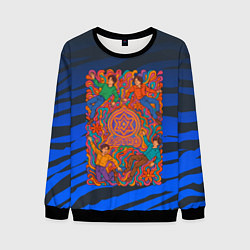 Свитшот мужской Astro психоделика, цвет: 3D-черный